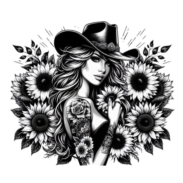 Heat transfers Iron on stickers  Tattoo girl 116 for Tshirts Iron on Decal Patches Stickers Clothes Hat Pillows DIY Crafts