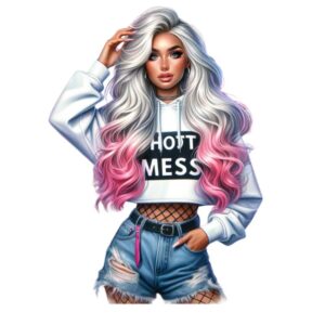 Heat transfers Iron on stickers  Tattoo girl 13 for Tshirts Iron on Decal Patches Stickers Clothes Hat Pillows DIY Crafts
