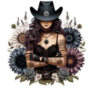 Heat transfers Iron on stickers  Tattoo girl 137 for Tshirts Iron on Decal Patches Stickers Clothes Hat Pillows DIY Crafts