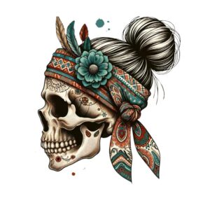 Heat transfers Iron on stickers  Tattoo girl 146 for Tshirts Iron on Decal Patches Stickers Clothes Hat Pillows DIY Crafts