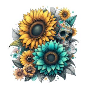 Heat transfers Iron on stickers  Tattoo girl 147 for Tshirts Iron on Decal Patches Stickers Clothes Hat Pillows DIY Crafts