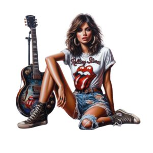 Heat transfers Iron on stickers  Tattoo girl 15 for Tshirts Iron on Decal Patches Stickers Clothes Hat Pillows DIY Crafts