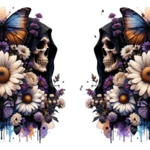 Heat transfers Iron on stickers  Tattoo girl 155 for Tshirts Iron on Decal Patches Stickers Clothes Hat Pillows DIY Crafts