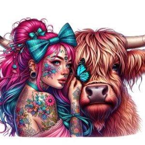 Heat transfers Iron on stickers  Tattoo girl 159 for Tshirts Iron on Decal Patches Stickers Clothes Hat Pillows DIY Crafts