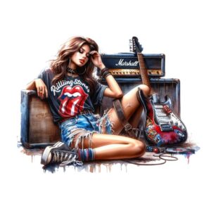 Heat transfers Iron on stickers  Tattoo girl 16 for Tshirts Iron on Decal Patches Stickers Clothes Hat Pillows DIY Crafts