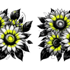 Heat transfers Iron on stickers  Tattoo girl 164 for Tshirts Iron on Decal Patches Stickers Clothes Hat Pillows DIY Crafts