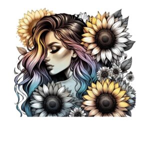 Heat transfers Iron on stickers  Tattoo girl 178 for Tshirts Iron on Decal Patches Stickers Clothes Hat Pillows DIY Crafts