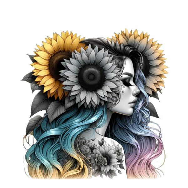 Heat transfers Iron on stickers  Tattoo girl 179 for Tshirts Iron on Decal Patches Stickers Clothes Hat Pillows DIY Crafts