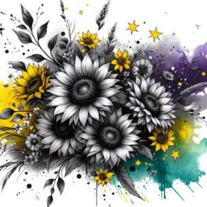 Heat transfers Iron on stickers  Tattoo girl 180 for Tshirts Iron on Decal Patches Stickers Clothes Hat Pillows DIY Crafts