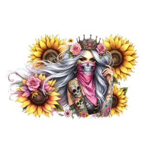 Heat transfers Iron on stickers  Tattoo girl 22 for Tshirts Iron on Decal Patches Stickers Clothes Hat Pillows DIY Crafts