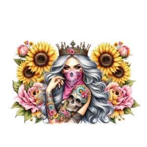 Heat transfers Iron on stickers  Tattoo girl 23 for Tshirts Iron on Decal Patches Stickers Clothes Hat Pillows DIY Crafts