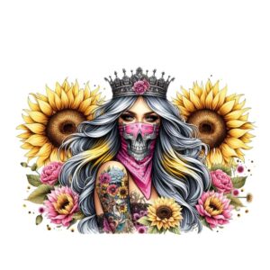 Heat transfers Iron on stickers  Tattoo girl 24 for Tshirts Iron on Decal Patches Stickers Clothes Hat Pillows DIY Crafts