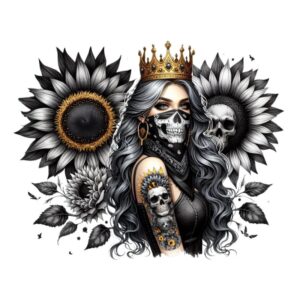 Heat transfers Iron on stickers  Tattoo girl 26 for Tshirts Iron on Decal Patches Stickers Clothes Hat Pillows DIY Crafts