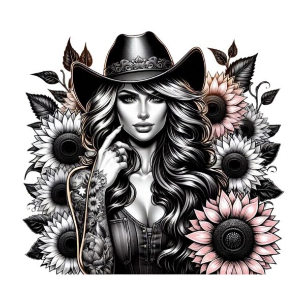 Heat transfers Iron on stickers  Tattoo girl 27 for Tshirts Iron on Decal Patches Stickers Clothes Hat Pillows DIY Crafts