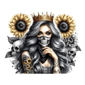 Heat transfers Iron on stickers  Tattoo girl 28 for Tshirts Iron on Decal Patches Stickers Clothes Hat Pillows DIY Crafts