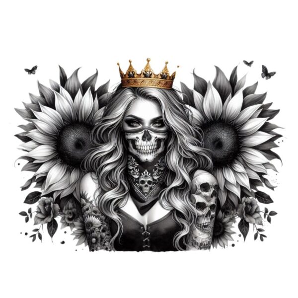 Heat transfers Iron on stickers  Tattoo girl 32 for Tshirts Iron on Decal Patches Stickers Clothes Hat Pillows DIY Crafts