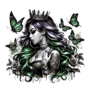 Heat transfers Iron on stickers  Tattoo girl 37 for Tshirts Iron on Decal Patches Stickers Clothes Hat Pillows DIY Crafts