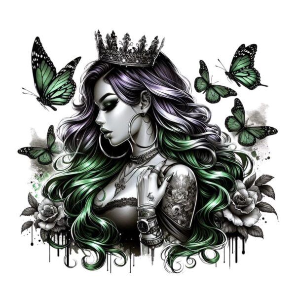 Heat transfers Iron on stickers  Tattoo girl 37 for Tshirts Iron on Decal Patches Stickers Clothes Hat Pillows DIY Crafts