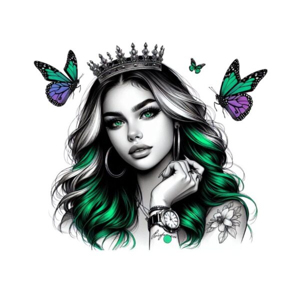 Heat transfers Iron on stickers  Tattoo girl 38 for Tshirts Iron on Decal Patches Stickers Clothes Hat Pillows DIY Crafts