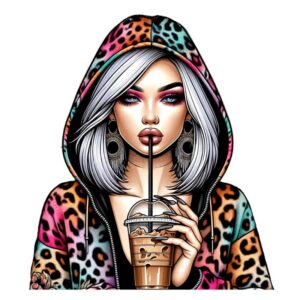 Heat transfers Iron on stickers  Tattoo girl 65 for Tshirts Iron on Decal Patches Stickers Clothes Hat Pillows DIY Crafts