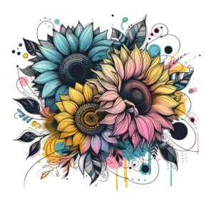 Heat transfers Iron on stickers  Tattoo girl 67 for Tshirts Iron on Decal Patches Stickers Clothes Hat Pillows DIY Crafts