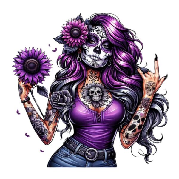 Heat transfers Iron on stickers  Tattoo girl 79 for Tshirts Iron on Decal Patches Stickers Clothes Hat Pillows DIY Crafts