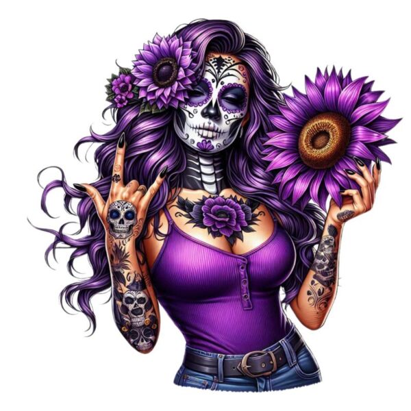 Heat transfers Iron on stickers  Tattoo girl 80 for Tshirts Iron on Decal Patches Stickers Clothes Hat Pillows DIY Crafts