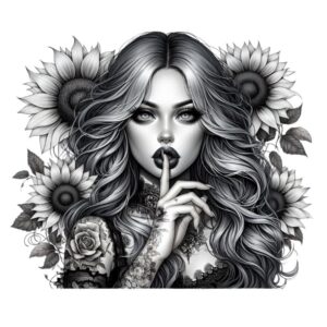 Heat transfers Iron on stickers  Tattoo girl 86 for Tshirts Iron on Decal Patches Stickers Clothes Hat Pillows DIY Crafts