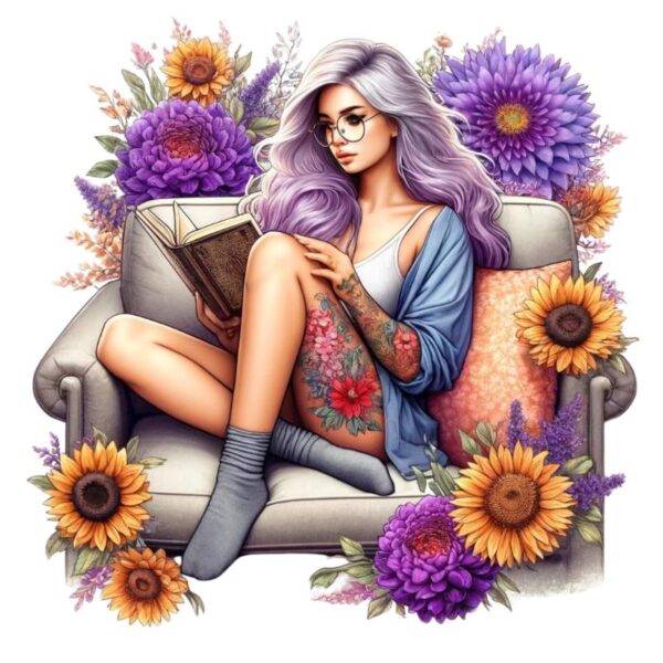 Heat transfers Iron on stickers  Tattoo girl 91 for Tshirts Iron on Decal Patches Stickers Clothes Hat Pillows DIY Crafts