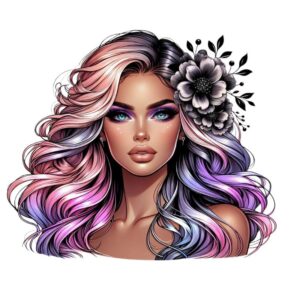 Heat transfers Iron on stickers  Tattoo girl 92 for Tshirts Iron on Decal Patches Stickers Clothes Hat Pillows DIY Crafts