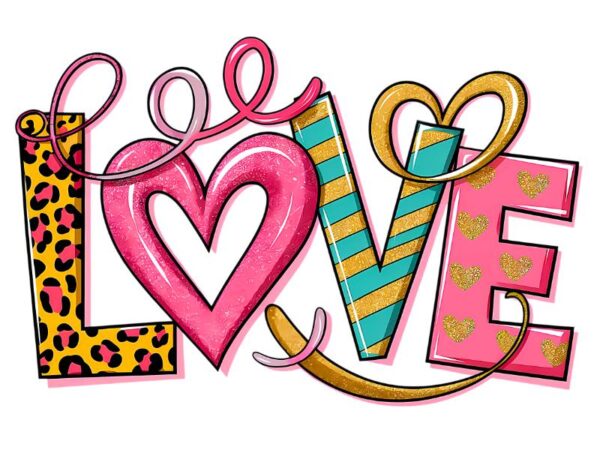Heat transfers Iron on stickers  Valentine`s Day Valentine lover 100 for Tshirts Iron on Decal Patches Stickers Clothes Hat Pillows DIY Crafts