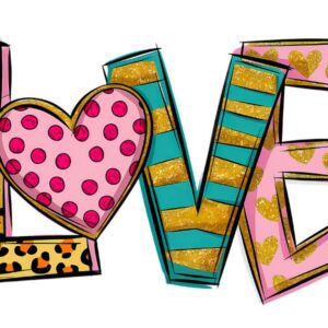 Heat transfers Iron on stickers  Valentine`s Day Valentine lover 112 for Tshirts Iron on Decal Patches Stickers Clothes Hat Pillows DIY Crafts