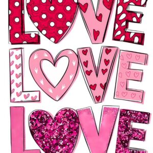 Heat transfers Iron on stickers  Valentine`s Day Valentine lover 117 for Tshirts Iron on Decal Patches Stickers Clothes Hat Pillows DIY Crafts