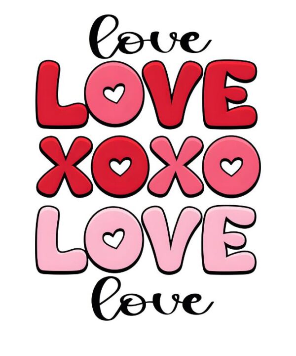Heat transfers Iron on stickers  Valentine`s Day Valentine lover 135 for Tshirts Iron on Decal Patches Stickers Clothes Hat Pillows DIY Crafts