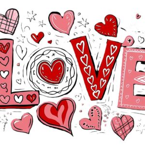 Heat transfers Iron on stickers  Valentine`s Day Valentine lover 209 for Tshirts Iron on Decal Patches Stickers Clothes Hat Pillows DIY Crafts