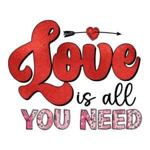 Heat transfers Iron on stickers  Valentine`s Day Valentine lover 238 for Tshirts Iron on Decal Patches Stickers Clothes Hat Pillows DIY Crafts