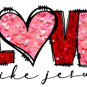 Heat transfers Iron on stickers  Valentine`s Day Valentine lover 261 for Tshirts Iron on Decal Patches Stickers Clothes Hat Pillows DIY Crafts