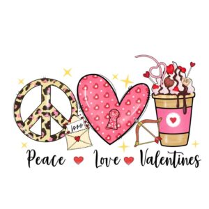 Heat transfers Iron on stickers  Valentine`s Day Valentine lover 270 for Tshirts Iron on Decal Patches Stickers Clothes Hat Pillows DIY Crafts