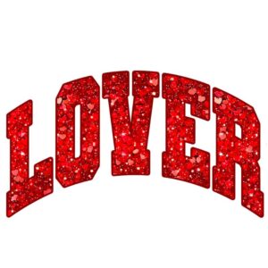Heat transfers Iron on stickers  Valentine`s Day Valentine lover 272 for Tshirts Iron on Decal Patches Stickers Clothes Hat Pillows DIY Crafts