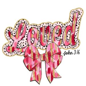 Heat transfers Iron on stickers  Valentine`s Day Valentine lover 273 for Tshirts Iron on Decal Patches Stickers Clothes Hat Pillows DIY Crafts