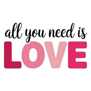 Heat transfers Iron on stickers  Valentine`s Day Valentine lover 276 for Tshirts Iron on Decal Patches Stickers Clothes Hat Pillows DIY Crafts