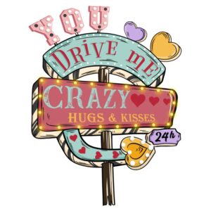 Heat transfers Iron on stickers  Valentine`s Day Valentine lover 287 for Tshirts Iron on Decal Patches Stickers Clothes Hat Pillows DIY Crafts