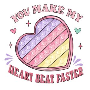 Heat transfers Iron on stickers  Valentine`s Day Valentine lover 333 for Tshirts Iron on Decal Patches Stickers Clothes Hat Pillows DIY Crafts