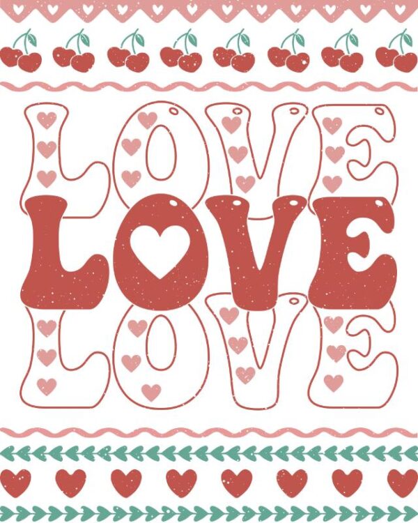 Heat transfers Iron on stickers  Valentine`s Day Valentine lover 339 for Tshirts Iron on Decal Patches Stickers Clothes Hat Pillows DIY Crafts