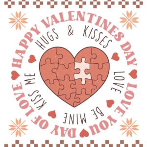 Heat transfers Iron on stickers  Valentine`s Day Valentine lover 340 for Tshirts Iron on Decal Patches Stickers Clothes Hat Pillows DIY Crafts