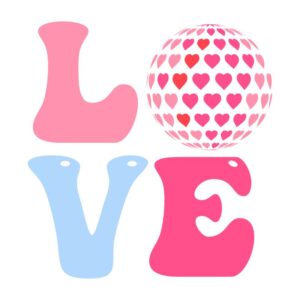Heat transfers Iron on stickers  Valentine`s Day Valentine lover 420 for Tshirts Iron on Decal Patches Stickers Clothes Hat Pillows DIY Crafts