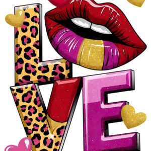 Heat transfers Iron on stickers  Valentine`s Day Valentine lover 83 for Tshirts Iron on Decal Patches Stickers Clothes Hat Pillows DIY Crafts