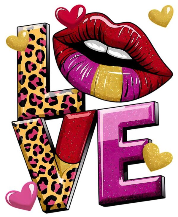 Heat transfers Iron on stickers  Valentine`s Day Valentine lover 83 for Tshirts Iron on Decal Patches Stickers Clothes Hat Pillows DIY Crafts