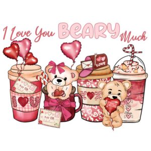 Heat transfers Iron on stickers  Valentine`s Day Valentine lover 85 for Tshirts Iron on Decal Patches Stickers Clothes Hat Pillows DIY Crafts