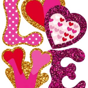 Heat transfers Iron on stickers  Valentine`s Day Valentine lover 87 for Tshirts Iron on Decal Patches Stickers Clothes Hat Pillows DIY Crafts